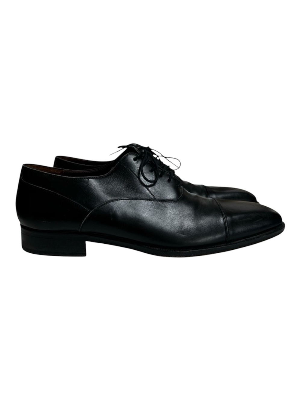 Massimo Emporio Black Leather Cap Toe Oxford Lace Up Shoes Men’s 11
